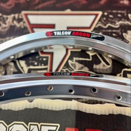 วงล้อ Falcon Argon 17-1.40 ล้อเงา สีเงิน  ล้อเงา สีน้ำเงิน  ล้อเงา สีแดง ล้อเงา สีดำล้อเงา ฟ้า