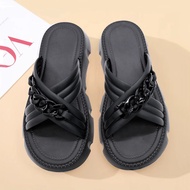 FENTINA Sandal Platform Wanita Kekinian Sandal Fuji Wanita Sepatu Sandal Wanita Korea Style Sandal J