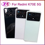 Glass Battery Back Cover For Xiaomi Redmi K70E 5G Rear Housing Door Panel Case Replacement with Adhe