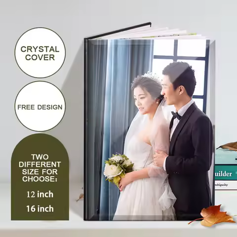 Custom Made Photo Book Crystal PhotoBook Photograph Album Photo Book Free Design Lovers Gift Photo P