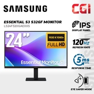 Samsung 24" S3 LS24F320GAEXXS Super Slim Essential  IPS FHD 120Hz 5ms Monitor LS24F320GAEXXS