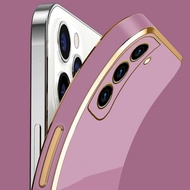 Luxury Square Plating Phone Case For Vivo Y78 Plus V5 Lite Y78m Y77 Y77e Y74s Y73s Y71t Y70s Y70t So