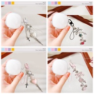 ins love keychian case For Baseus E19 E20 WM01 WM02 E16 E17 E18 E12 Case silicone Transparent Earpho