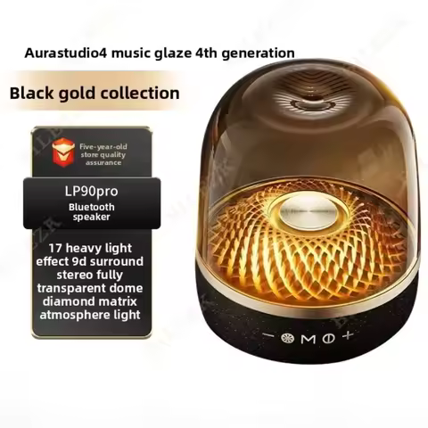2026 New Crystal Bluetooth Speaker - LP90Pro 4.0 Heavy Bass, TF/AUX Input, Portable Outdoor Sound Sy