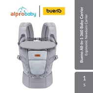 [Alpro Baby] Bueno All-In-1 360 Ergonomic Newborn Baby Carrier 1s | 360° Ergonomic Support For Comfo
