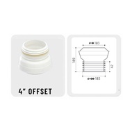 AWE Flexible WC Offset Connector Toilet Pan Offset Pipe Connector Flexible Waste Adapter