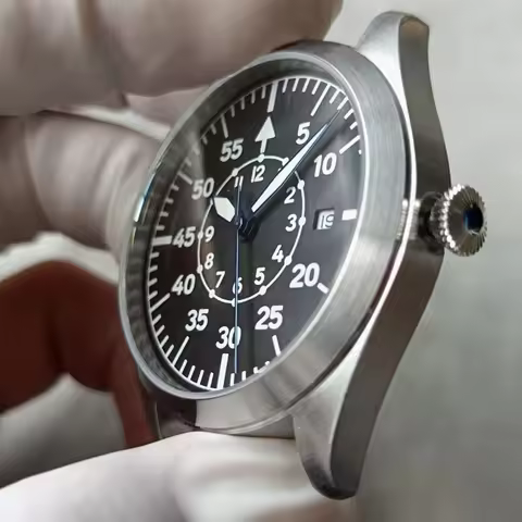 Pilot Flieger Watch Replica a Type b Automatic Wristwatch Mechanical Timepiece Miyota Date Pt5000 NH