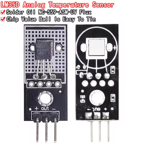 1~10Pcs DC 4V-30V LM35D LM35DZ Digital Temperature Sensor Linear Module LM35 Smart car