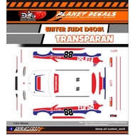 Hot Wheels Decal Honda Civic Eg6 TURBO (transparent)