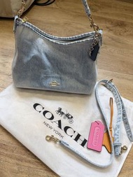 COACH 牛仔 hobo bag