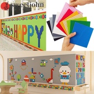 SWEETJOHN DIY Blocks Wall, Colorful Plastic Building Blocks Base Plate, Assembly Part Educational 16X16 Dots Wall Background Kindergarten