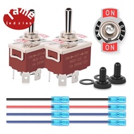 4Pin Reverse Polarity Toggle Switch 2PCS 12V Momentary Rocker Switch 30A on Off on DPDT 3 Position W