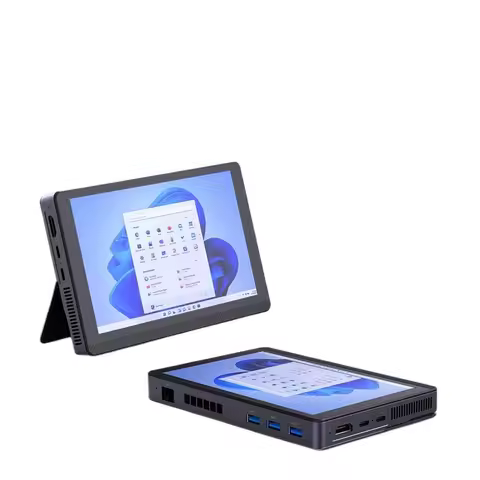 N200 mini host 7 inch touch screen win11 office N305 game micro N150 tablet mini computer