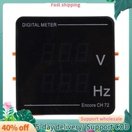 Upgraded Digital Voltmeter Frequency Panel Voltage HZ-Tester AC50-500V 10-99.9HZ Red-Digits Display
