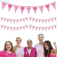 QIDUOJIE Breast Cancer Awareness Decorations, Single Side Paper Breast Cancer Backdrop Banner, Durab