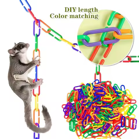 Sugar Glider Climbing Rope Swing DIY Pet Climbing Rope Sugar Glider Gliding Training Supplies Plasti