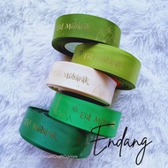 (1 roll) 2.5 cm Eid al-Fitr Satin Ribbon 2.5 cm Eid Mubarak Satin Ribbon