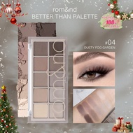 Romand Better Than Palette 04 Dusty Fog Garden Eyeshadow Palette, Natural Daily Makeup Shades, Easy 