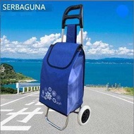 |J.a| MINIMALIST TROLLEY BAG WITH 2 WHEELS PORTABLE FOLDING TROLLEY BAG SHOPPING TROLLEY/ + WHEELS T