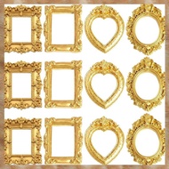 [K U Y G] Mini Gold Picture Frames Mini Vintage Picture Frames Dollhouse Frames