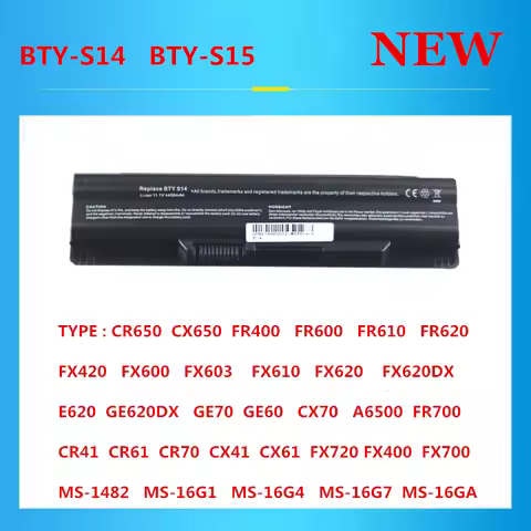 New high quality BTY-S14 BTY-S15 Laptop Battery For MSI FX720 GE60 GE620 GE620DX GE70 A6500 CR70 FR7