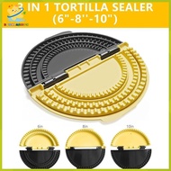 [Boomfashion] 3-in-1 Tortilla Sealer, Tacos Tortilla Crimper Maker, Adjustable Size, For 6"-10" Crus