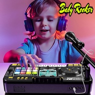 Multifunctional DJ Mixer Children Simulation DJ Controller Live Sound Card Music Player Whac A Mole 