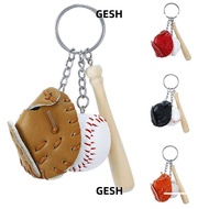 GESH Baseball Bat Keyring, Handmade Personalized Acrylic Keychain, Fashion DIY Ornament Decoration B