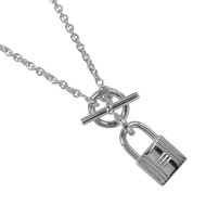【日本直送】愛馬仕 HERMES Cadenas Amulettes 吊墜項鍊 925銀 約12.16g 女仕【二手】