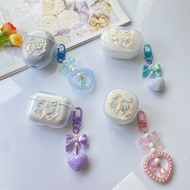 ins For QCY T13 ANC / HT05/MeloBuds ANC case Luxury Flower / Laser Love Earphone Case for QCY HT05 T