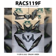 RAPIDO COVER SET CUSTOM Y15ZR V1/V2 HIJAU LUMUT 2022