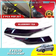 Proton Exora Headlamp Lid Cover Eyebrow Eyelid Lip Eye brow lid - Painted Carbon Black