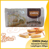 [READY STOCK] EWEN Savoiardi Ladyfinger Sponge Lady Finger | Tiramisu Biscuit | 意大利提拉米苏手指饼干 200g | 2