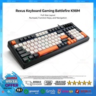 Gaming Keyboard Keyboard/ RGB Membrane Rexus K98M 98-Key USB PC Rainbow Backlight