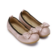 Fufa Shoes [Fufa Brand] Ballet Princess Children's Peas Shoes-Pink/Silver 33DF10