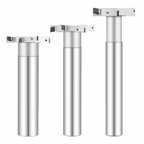 HTS MTS H05 H06 H08 H10 H12 H20 D20-D100 T-Slot Milling Cutters Three edge milling cutter Holder CNC