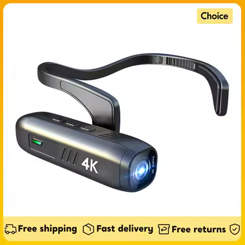 4K/30FPS Head Mounted Camera Wearable WiFi Video Camera Camcorder 120°Wide Angle Lens Anti-shake Bui