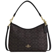 Coach Laurel Shoulder Bag In Signature Canvas - Walnut/ Black CV975