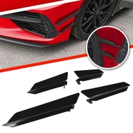 4pcs Car Front Bumper Side Guards Wing Trim Strip Set For Corvette C8 Stingray Z51 C8.R Convertible/