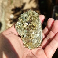 Natural Batu Badar Emas Gold Pyrite