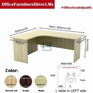 150x150cm 180x150cm Ex L Shape Office Table 5 Feet and 6 Feet EXL1515 EXL1815 (Deliver Grouund Floor