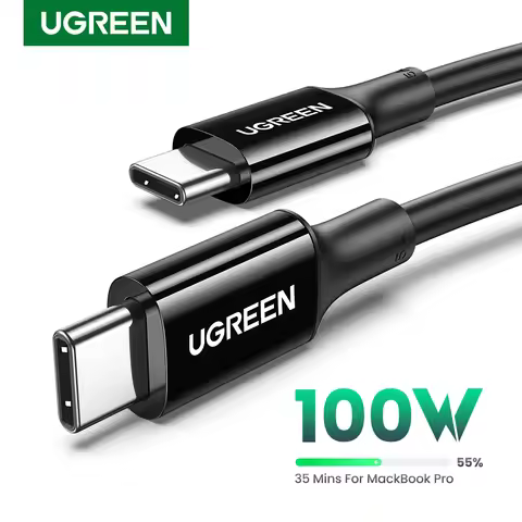 【Special Offer】UGREEN 100W USB C to USB Type C Cable for Macbook Samsung Xiaomi 1.5m 100W 5A E-Marke