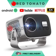 RED TOMATO A2 Smart Android  Projector 1080P Full HD WIFI Phone Projector Home Cinema Youtube Netfli