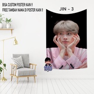 HIASAN DINDING Fabric POSTER kim seok jin bts - jin bts - wall decoration jin bts - room decoration 