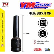 MATA 1/ 2 INCH 8 MM YM RACING ANTI-CORROSI SOCKET WRENCH CONTENTS (1 PCS) SHOCK WRENCH SIZE 8 MM (IN