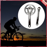 [Lszzx] Bicycle Crankset Set Chainwheel Components 165mm Mountain Bike Crank Arm Set Silver