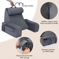 Detachable Multifunctional Pillow Bed Reading Pillow Sofa Pillow Crystal Velvet Slope Pillow Lumbar 