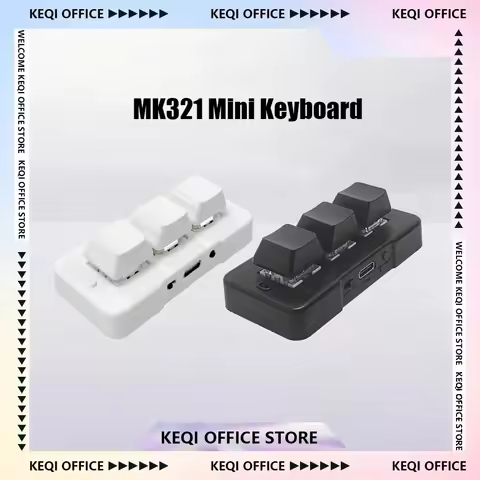 MK321 Pro Wireless Keyboard MK321U Wired Keyboard 3-key Mini Keyboard Customized Game Multimedia Acc