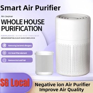 【SG】Smart Air Purifier Home Intelligent Negative Ion Air Purifier HEPA Filter and Activated Carbon Improve Air Quality