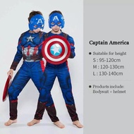 Captain America Superhero Cosplay Costume for Kids - S